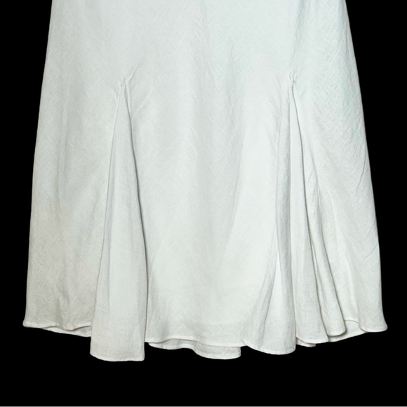NWT J. Crew Gwyneth Flounce-Hem Slip Skirt in Linen with Elastic Waistband, ST - Picture 7 of 11